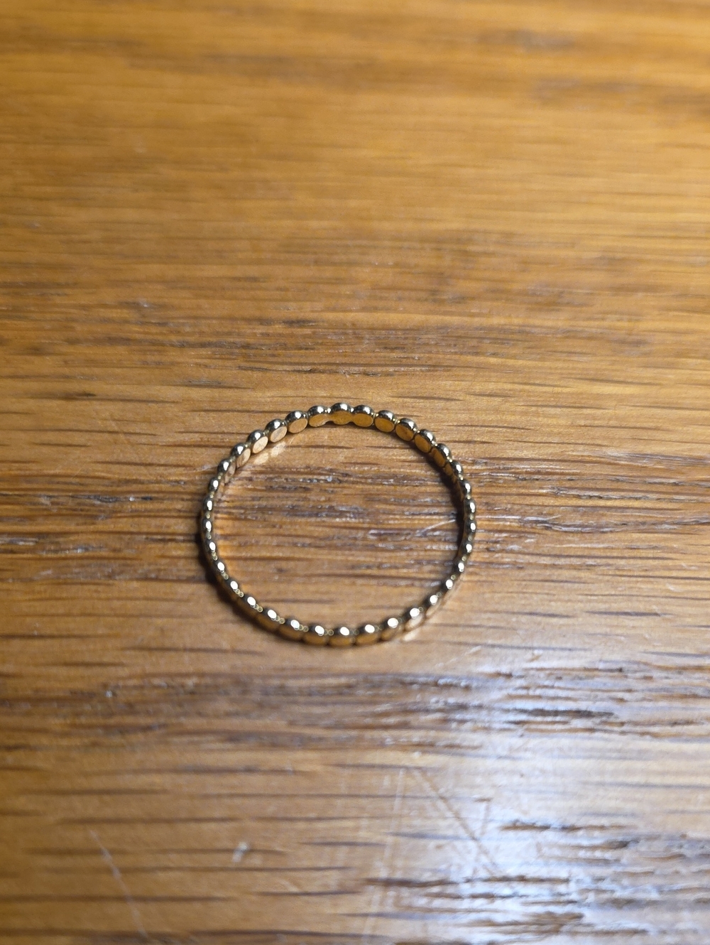 14k Platrd Stackable Women's Ring Size 6